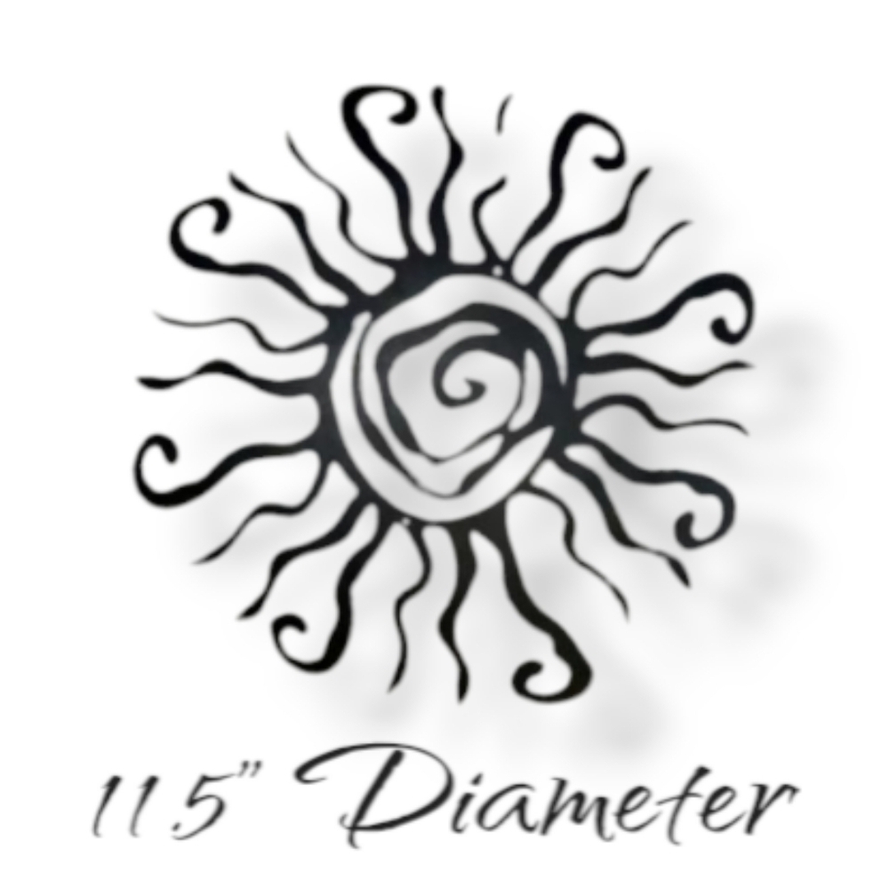 Premium Metal Wall Art - Abstract Sun NEW!